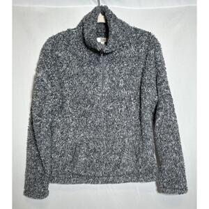 True Craft Women’s Grey Sherpa Pullover Size XS